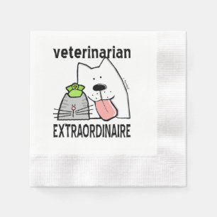 Serviette En Papier Vétérinaire d'amusement Extraordinaire
