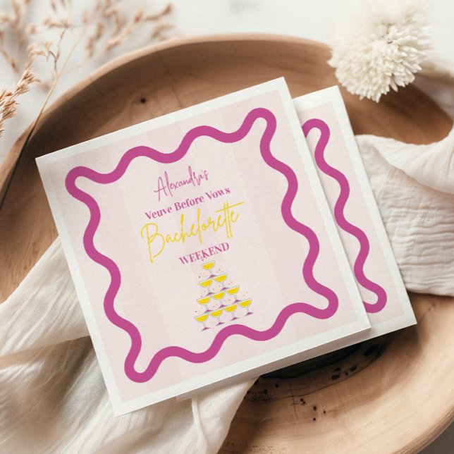 Serviette En Papier Veuve avant les Voeux Weekend de Fiançailles (Créateur téléchargé)