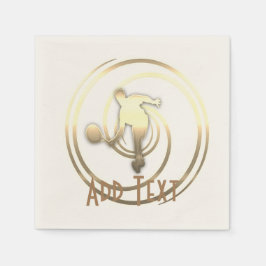 Serviette En Papier Vibe Gold Holiday