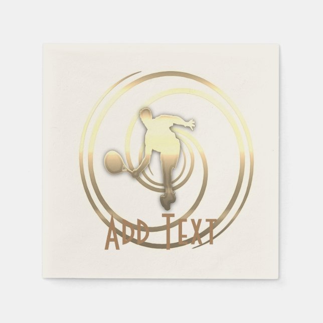 Serviette En Papier Vibe Gold Holiday (Devant)