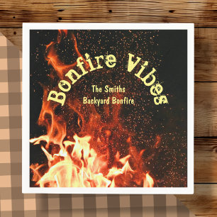 Serviette En Papier Vibes Bonfire personnalisées  