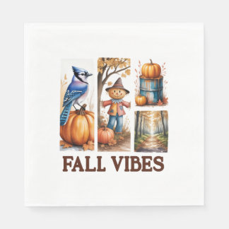 Serviette En Papier Vibes d'automne Vibes d'automne