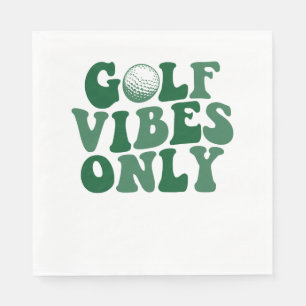 Serviette En Papier Vibes De Golf Seulement, Lover De Golf