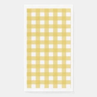Serviette En Papier Vichy Jaune clair