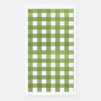 Serviette En Papier Vichy Vert