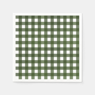Serviette En Papier Vichy Vert d'Alsace