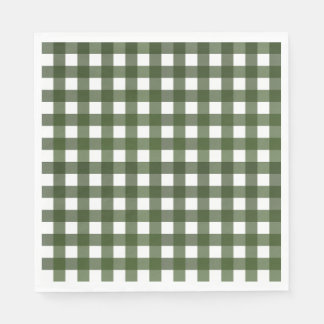 Serviette En Papier Vichy Vert d'Alsace