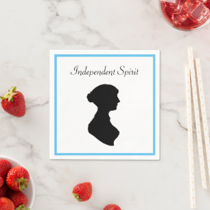 Serviette En Papier Victorian Regency Femme Silhouette Art indépendant