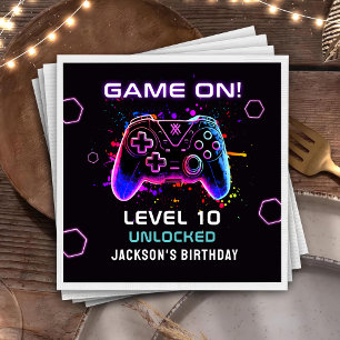 Serviette En Papier Vidéo Jeu Anniversaire de enfant partie Napkins
