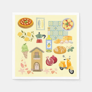 Serviette En Papier Vie rurale Italie