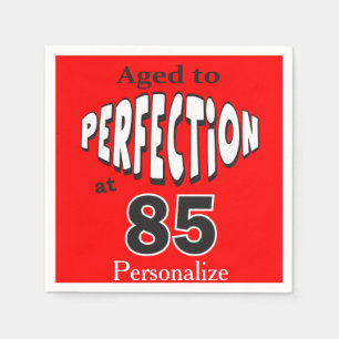 Serviette En Papier Vieillissez à la perfection anniversaire de 85 %