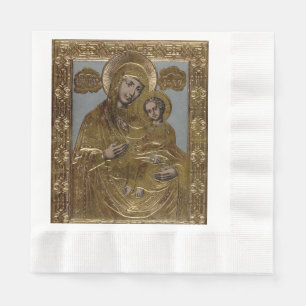 Serviette En Papier Vierge Marie et le Christ Enfant