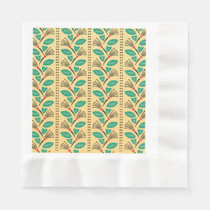 Serviette En Papier Vignes de fraises grimpantes Art déco