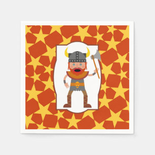 Serviette En Papier Viking Warrior Boy Birthday Party