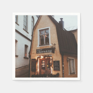Serviette En Papier Ville de Visby - Crêperie & Logi - Suède