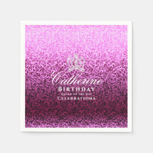 Serviette En Papier Vin de la Couronne brillant