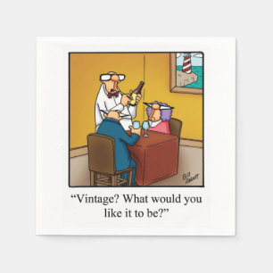 Serviette En Papier Vin Humour Cocktail Party Napkins