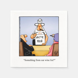 Serviette En Papier Vin Humour Cocktail Party Napkins