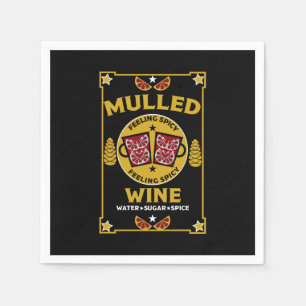Serviette En Papier Vin rouge chaud de Noël