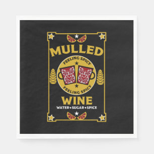 Serviette En Papier Vin rouge de Noël