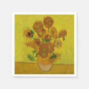 Serviette En Papier Vincent Van Gogh 15 Tournesols Peinture