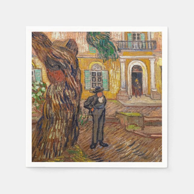 Serviette En Papier Vincent Van Gogh - Asile Saint-Paul à Saint-Remy (Devant)