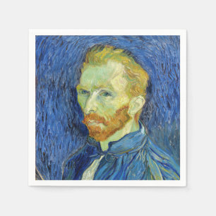 Serviette En Papier Vincent van Gogh - Autoportrait avec Palette