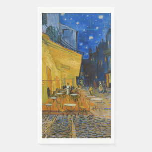 Serviette En Papier Vincent van Gogh - Café Terrasse en soirée