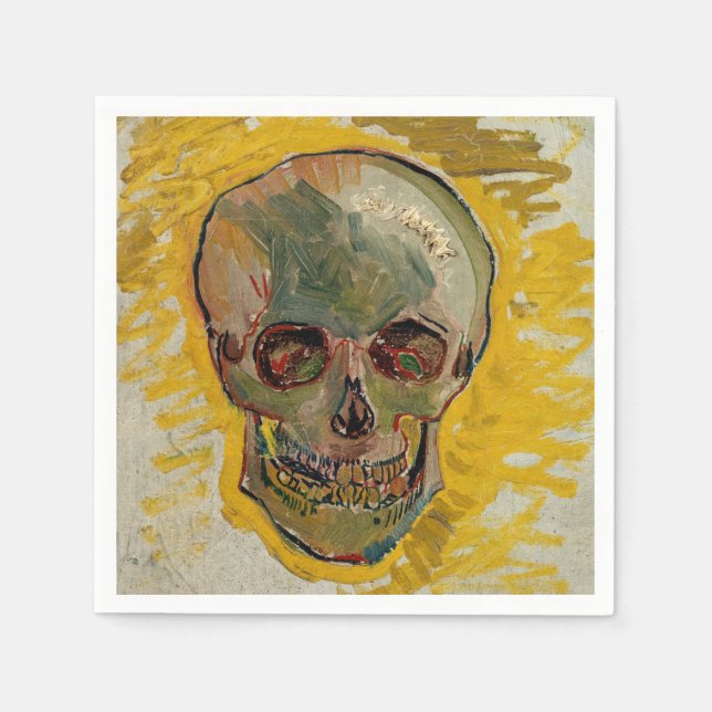 Serviette En Papier Vincent van Gogh - Crâne 1887 #2 (Devant)