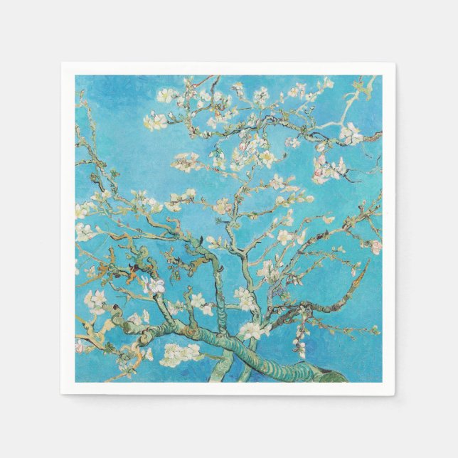 Serviette En Papier Vincent van Gogh - Floraison des amandiers (Devant)