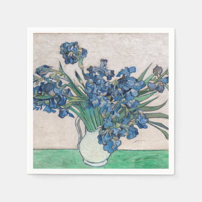 Serviette En Papier Vincent van Gogh - Irises (Devant)