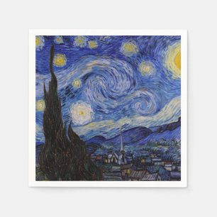 Serviette En Papier Vincent Van Gogh - La nuit étoilée