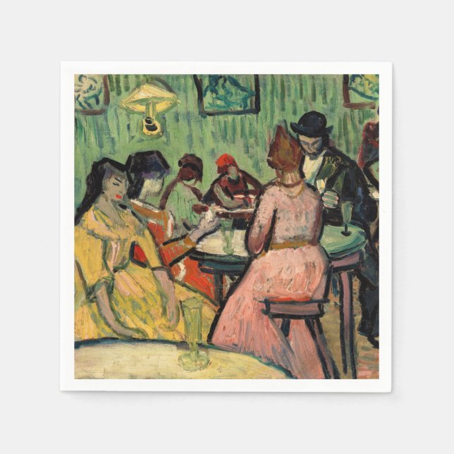 Serviette En Papier Vincent van Gogh - Le Brothel (Devant)