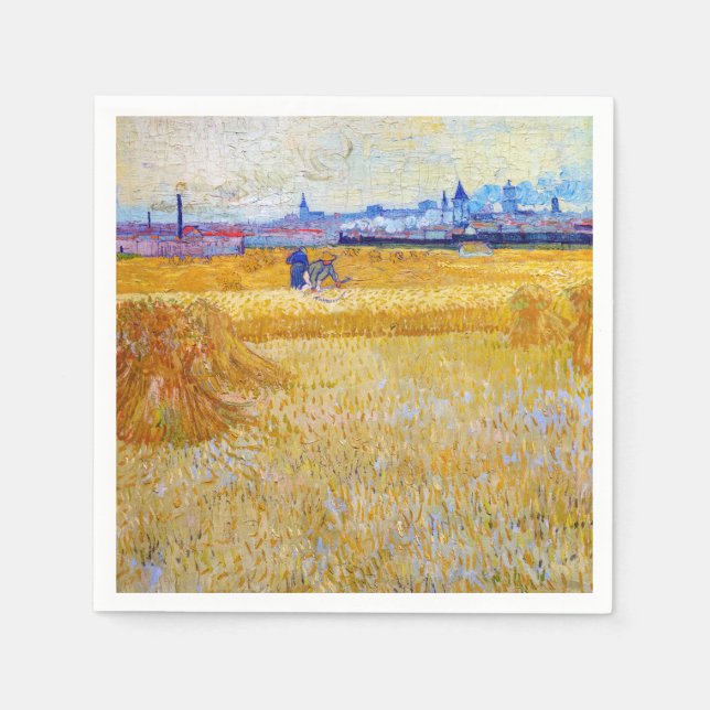 Serviette En Papier Vincent van Gogh - Les pêcheurs (Devant)