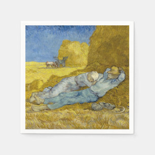 Serviette En Papier Vincent Van Gogh - Mion, Repos / Travail / Siesta