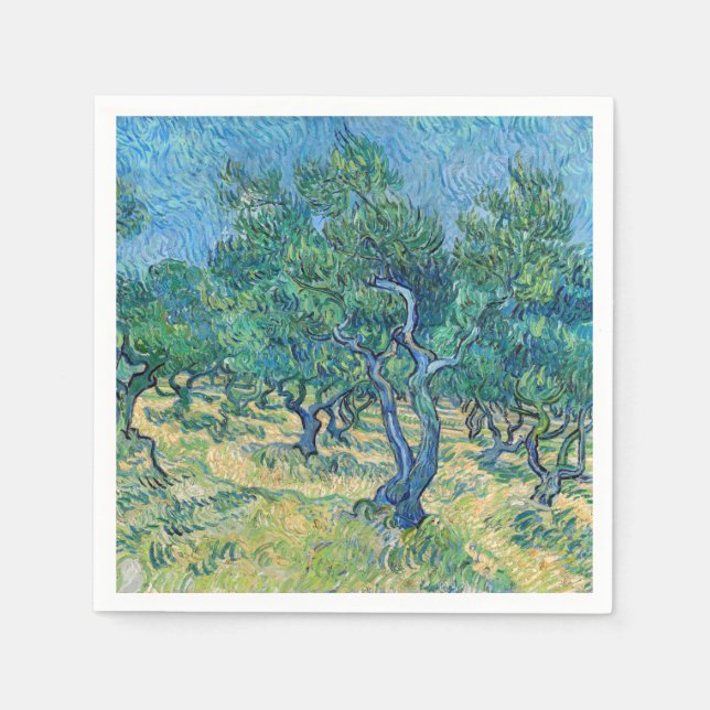 Serviette En Papier Vincent van Gogh - Olive Grove (Devant)