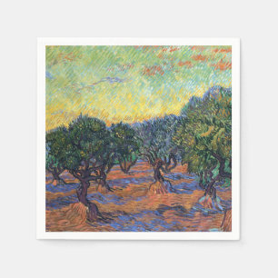 Serviette En Papier Vincent Van Gogh Olive Grove Impressionnisme Art