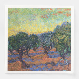 Serviette En Papier Vincent Van Gogh Oliveraie Impressionnisme Art