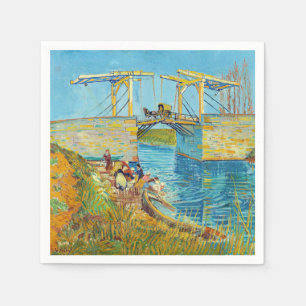 Serviette En Papier Vincent van Gogh - Pont Langlois à Arles #1