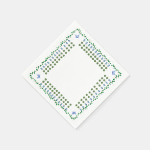 Serviette En Papier Vine Topiaire de Jar Ginger Bleu