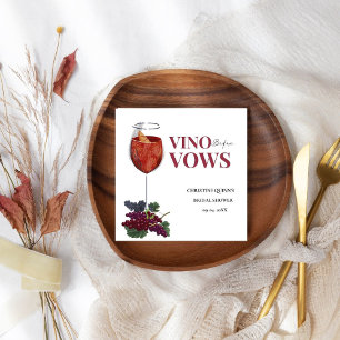 Serviette En Papier Vinow avant voeux WIne Dégustation douche nuptiale