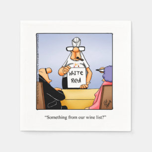 Serviette En Papier Vins Humour Party Napkins