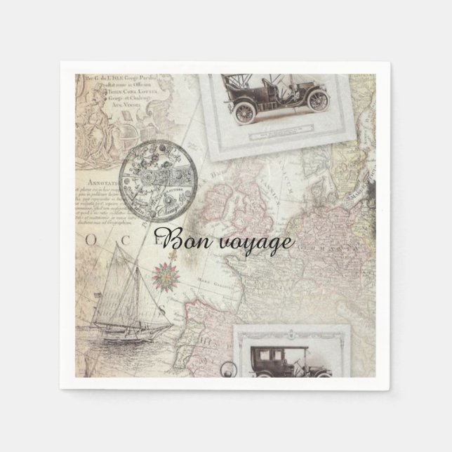 Serviette En Papier Vintage (Devant)