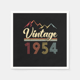 Serviette En Papier Vintage 1954 67e anniversaire Retro 67 ans