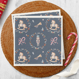 Serviette En Papier Vintage Christmas Napkin with Soldier