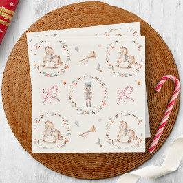 Serviette En Papier Vintage Christmas Napkin with Soldier