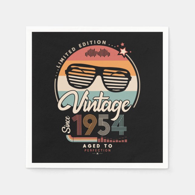 Serviette En Papier Vintage depuis 1954 (Devant)