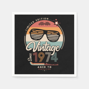 Serviette En Papier Vintage depuis 1974