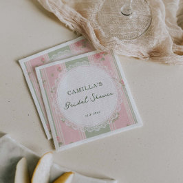 Serviette En Papier Vintage Floral  Bridal Shower Napkins