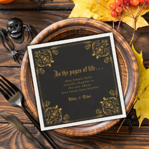 Serviette En Papier Vintage histoire conte de fées bibliothèque livre 